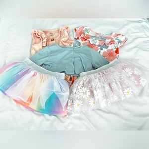 Colorful Baby Girl Clothes Lot for 0-3 Month Olds